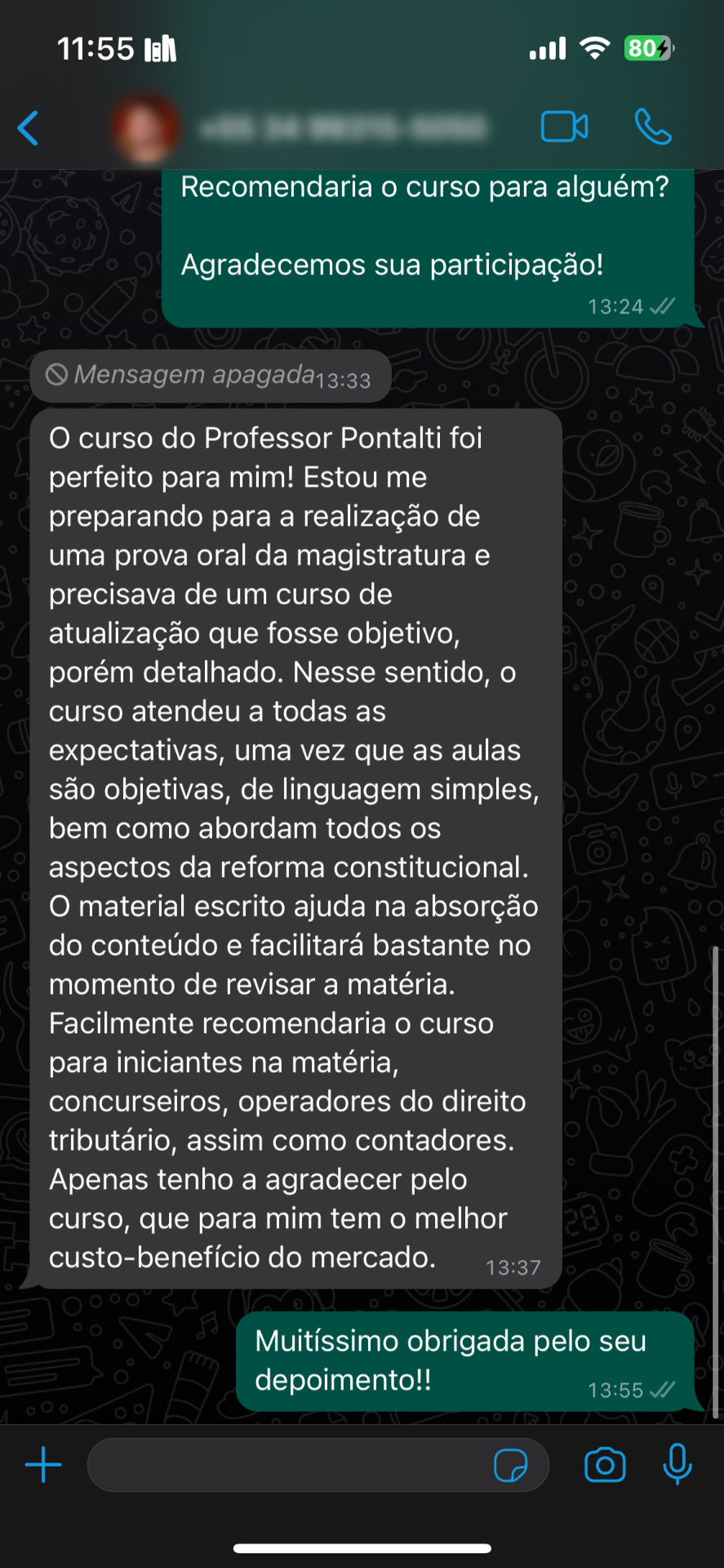 Depoimento de concurseiro preparando prova oral