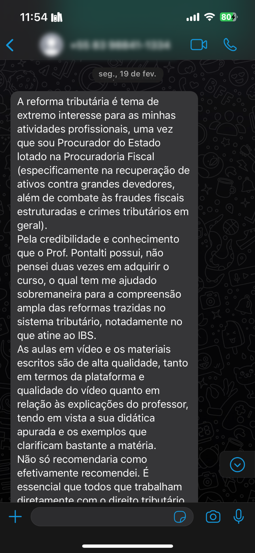 Depoimento de Procurador Estadual